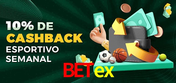 10% de bônus de cashback na Betex