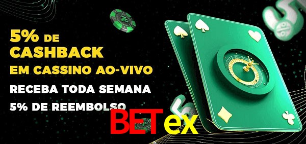 Promoções do cassino ao Vivo Betex